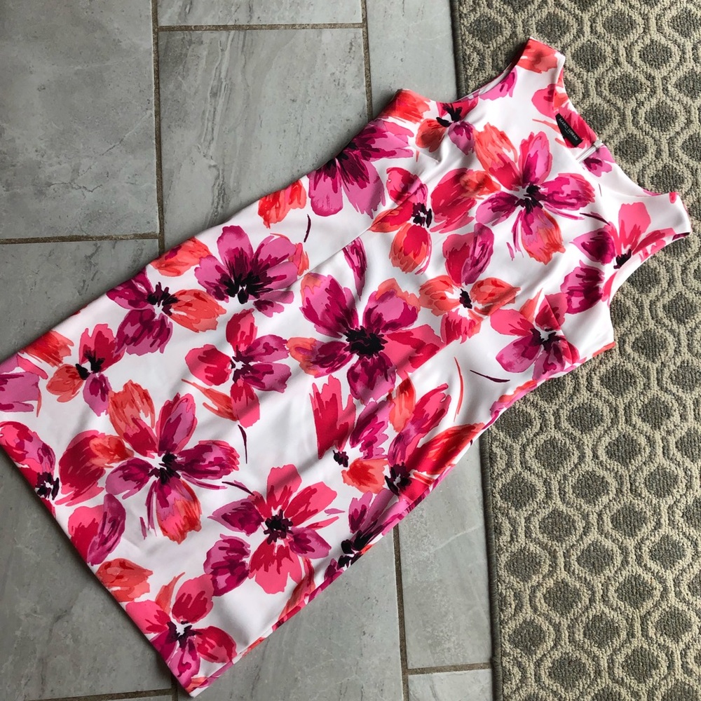 Mario Serrani Italy Sleeveless Shift Dress Fuchsia Size 12 - Picture 4 of 8